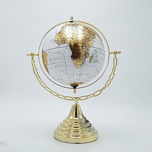 ΥΔΡΟΓΕΙΟΣ ΜΕΤΑΛΛΙΚΗ ΧΡΥΣΗ - ΛΕΥΚΗ 30.40cm