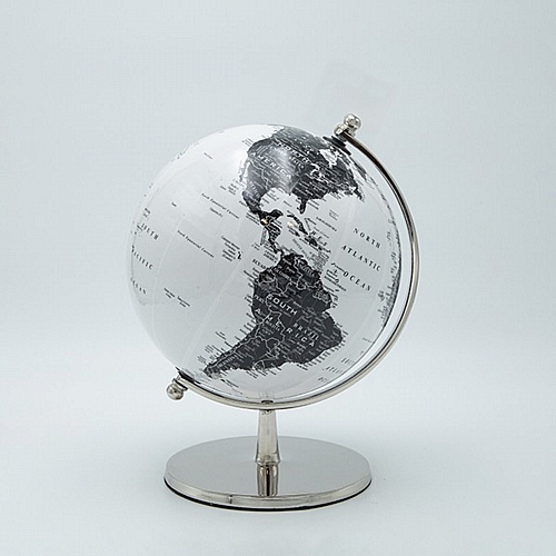 ΥΔΡΟΓΕΙΟΣ ΜΕΤΑΛΛΙΚΗ ΑΣΗΜΙ-ΛΕΥΚΗ-ΜΑΥΡΗ 20.30cm