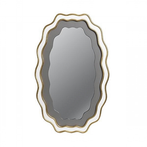 ΚΑΘΡΕΦΤΗΣ ΞΥΛΙΝΟΣ ΧΡΥΣΟΣ - ΛΕΥΚΟΣ 50x2.5x80cm