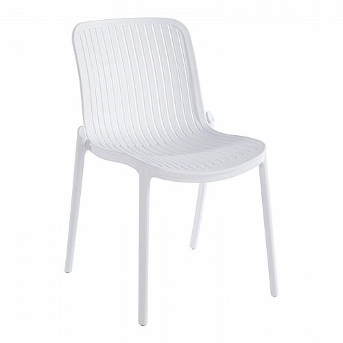 Καρέκλα Teragi στοιβαζόμενη pakoworld pp με UV protection λευκή 58x43.5x82εκ Καρέκλα Teragi στοιβαζόμενη pakoworld pp με UV protection λευκή 58x43.5x82εκ