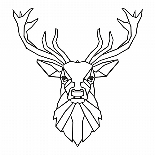 Διακοσμητικό τοίχου Stagio pakooworld μαύρο μεταλλικό 40x0,15x40εκ