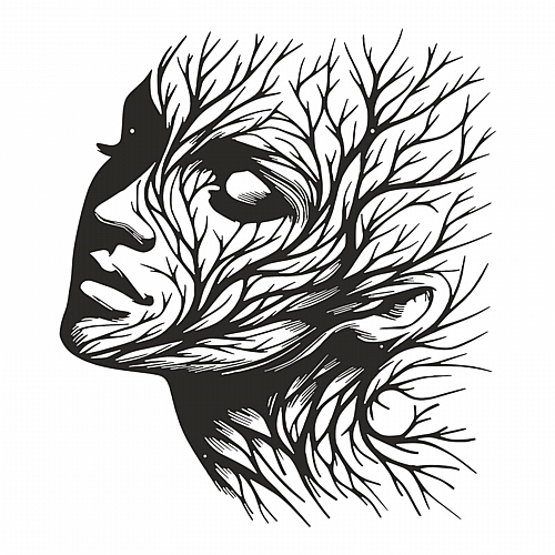 Διακοσμητικό τοίχου Solfy pakooworld μαύρο μεταλλικό 80x0,15x80εκ