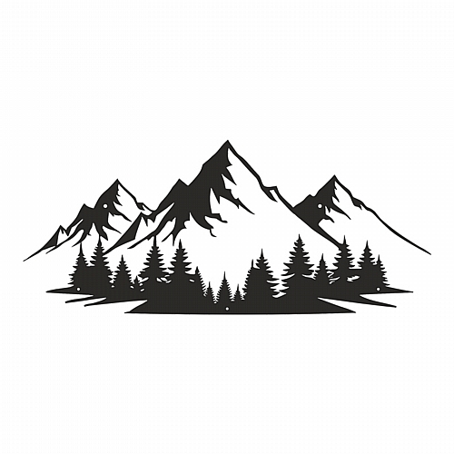 Διακοσμητικό τοίχου Onfia pakooworld μαύρο μεταλλικό 70x0,15x30εκ