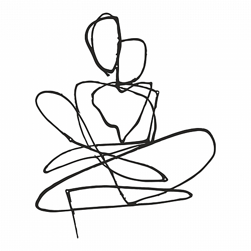 Διακοσμητικό τοίχου Emensa pakooworld μαύρο μεταλλικό 40x0,15x50εκ