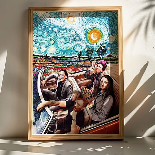 Πίνακας Heavento pakoworld με ψηφιακή εκτύπωση και πλαίσιο 50x2x70εκ