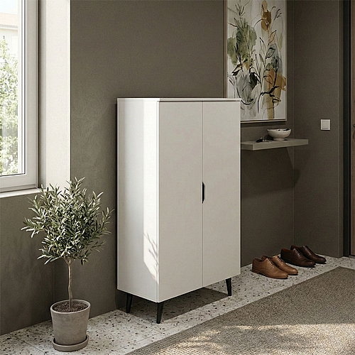 Παπουτσοθήκη-ντουλάπα Oufelia pakoworld λευκό 60x32.5x134.5εκ Παπουτσοθήκη-ντουλάπα Oufelia pakoworld λευκό 60x32.5x134.5εκ