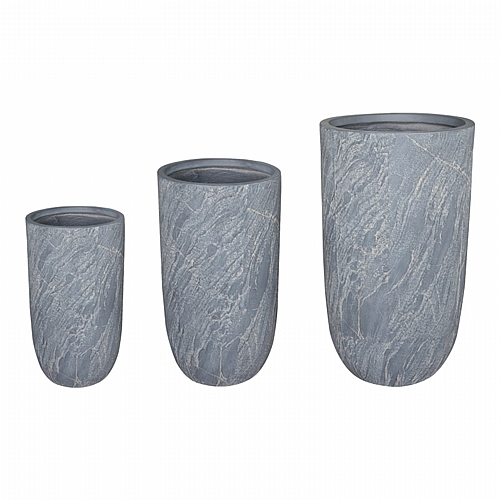 Κασπώ Anteria pakoworld σετ 3τεμ κεραμικό σε γκρι απόχρωση Κασπώ Anteria pakoworld σετ 3τεμ κεραμικό σε γκρι απόχρωση