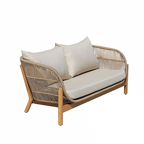 Καναπές 2θέσιος Verilan pakoworld μασίφ ξύλο ακακίας-ύφασμα σε φυσική-μπεζ απόχρωση 163x77x70εκ Καναπές 2θέσιος Verilan pakoworld μασίφ ξύλο ακακίας-ύφασμα σε φυσική-μπεζ απόχρωση 163x77x70εκ