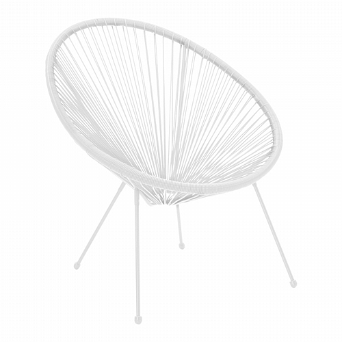 Πολυθρόνα Acapulco pakoworld μεταλλο-pe rattan σε λευκή απόχρωση 68.5x74.5x84εκ Πολυθρόνα Acapulco pakoworld μεταλλο-pe rattan σε λευκή απόχρωση 68.5x74.5x84εκ