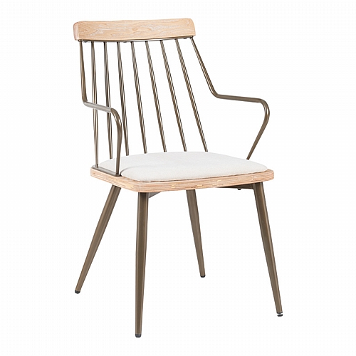 Πολυθρόνα Posse pakoworld μέταλλο μπρονζέ-white wash ξύλο-μπεζ ύφασμα 52x59x83εκ Πολυθρόνα Posse pakoworld μέταλλο μπρονζέ-white wash ξύλο-μπεζ ύφασμα 52x59x83εκ