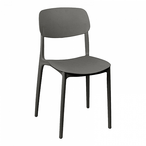 Καρέκλα Berdian pakoworld στοιβαζόμενη pp σε ανθρακί απόχρωση 38x49x79εκ Καρέκλα Berdian pakoworld στοιβαζόμενη pp σε ανθρακί απόχρωση 38x49x79εκ