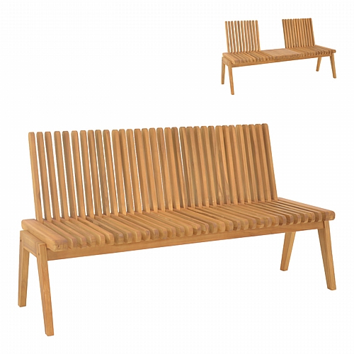 Πολυμορφικός καναπές-παγκάκι Jey pakoworld teak ξύλο σε φυσική απόχρωση 150x57.5x80εκ Πολυμορφικός καναπές-παγκάκι Jey pakoworld teak ξύλο σε φυσική απόχρωση 150x57.5x80εκ