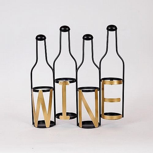 ΜΠΟΥΚΑΛΟΘΗΚΗ ΕΠΙΤΟΙΧΙΑ ΜΕΤΑΛΛΙΚΗ ΜΑΥΡΟ--ΧΡΥΣΟ 43.5x11x46.5cm