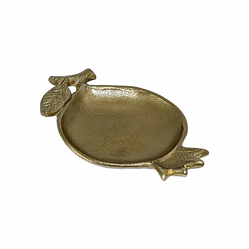 ΜΕΤΑΛΛΙΚΟΣ ΔΙΑΚΟΣΜΗΤΙΚΟΣ ΔΙΣΚΟΣ ΡΟΔΙ Fylliana Pomegranate ΧΡΥΣΟ ΧΡΩΜΑ 20x13x4εκ