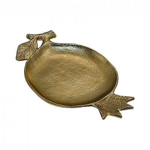 ΜΕΤΑΛΛΙΚΟΣ ΔΙΑΚΟΣΜΗΤΙΚΟΣ ΔΙΣΚΟΣ ΡΟΔΙ Fylliana Pomegranate ΧΡΥΣΟ ΧΡΩΜΑ 26x16x4εκ