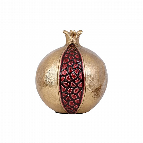 ΜΕΤΑΛΛΙΚΟ ΔΙΑΚΟΣΜΗΤΙΚΟ ΡΟΔΙ Fylliana Pomegranate ΧΡΥΣΟ-ΚΟΚΚΙΝΟ ΧΡΩΜΑ 10x11εκ