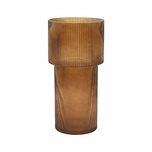 ΓΥΑΛΙΝΟ ΔΙΑΚΟΣΜΗΤΙΚΟ ΒΑΖΟ Fylliana FL29 AMBER 15x29εκ