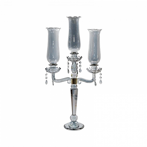 ΚΡΥΣΤΑΛΛΙΝΟ ΚΗΡΟΠΗΓΙΟ 3 ΘΕΣΕΩΝ Fylliana FL6506 ΓΚΡΙ ΧΡΩΜΑ 36x69εκ