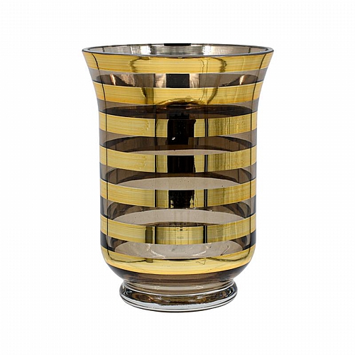 ΓΥΑΛΙΝΟ ΔΙΑΚΟΣΜΗΤΙΚΟ ΒΑΖΟ Fylliana FL1420 ΧΡΥΣΟ ΧΡΩΜΑ 15x20εκ