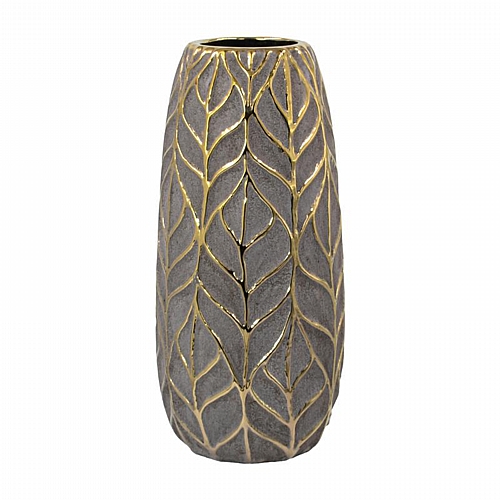 ΚΕΡΑΜΙΚΟ ΒΑΖΟ Fylliana FL126042 ΧΡΥΣΟ-ΚΑΦΕ 15x32εκ ΚΕΡΑΜΙΚΟ ΒΑΖΟ Fylliana FL126042 ΧΡΥΣΟ-ΚΑΦΕ 15x32εκ