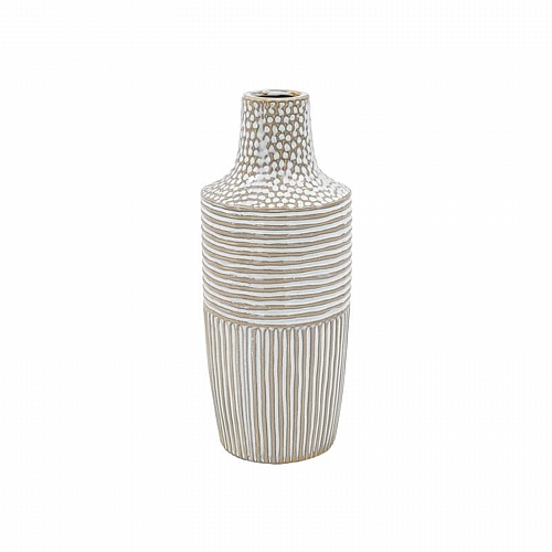 ΚΕΡΑΜΙΚΟ BAZO Fylliana FL23767 ΜΠΕΖ-ΛΕΥΚΟ ΧΡΩΜΑ 14x14x33εκ ΚΕΡΑΜΙΚΟ BAZO Fylliana FL23767 ΜΠΕΖ-ΛΕΥΚΟ ΧΡΩΜΑ 14x14x33εκ