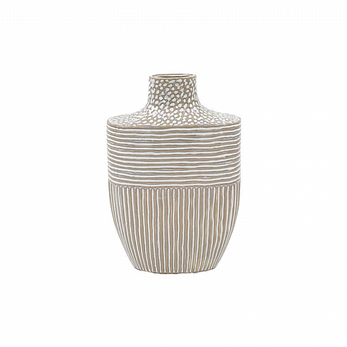 ΚΕΡΑΜΙΚΟ BAZO Fylliana FL23763 ΜΠΕΖ-ΛΕΥΚΟ ΧΡΩΜΑ 21x10x31εκ ΚΕΡΑΜΙΚΟ BAZO Fylliana FL23763 ΜΠΕΖ-ΛΕΥΚΟ ΧΡΩΜΑ 21x10x31εκ