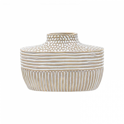 ΚΕΡΑΜΙΚΟ BAZO Fylliana FL23764 ΜΠΕΖ-ΛΕΥΚΟ ΧΡΩΜΑ 31x11x20εκ ΚΕΡΑΜΙΚΟ BAZO Fylliana FL23764 ΜΠΕΖ-ΛΕΥΚΟ ΧΡΩΜΑ 31x11x20εκ