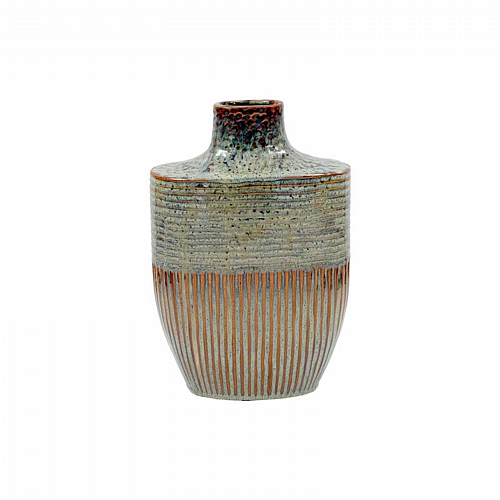 ΚΕΡΑΜΙΚΟ BAZO Fylliana FL23763 ΠΡΑΣΙΝΟ-ΚΑΦΕ ΧΡΩΜΑ 21x10x31εκ