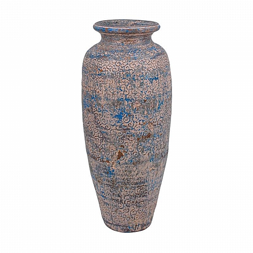 ΚΕΡΑΜΙΚΟ ΒΑΖΟ ΔΑΠΕΔΟΥ FYLLIANA FL3222 ΧΡΩΜΑ ΜΠΕΖ - ΜΠΛΕ  32x80εκ