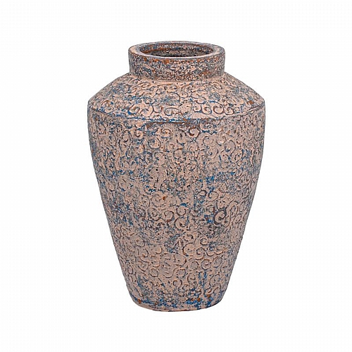 ΚΕΡΑΜΙΚΟ ΒΑΖΟ FYLLIANA FL3223 ΧΡΩΜΑ ΜΠΕΖ - ΜΠΛΕ 27x39εκ