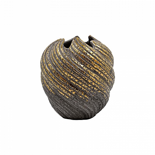 ΚΕΡΑΜΙΚΟ ΒΑΖΟ Fylliana FL3229 ΓΚΡΙ-ΧΡΥΣΟ ΧΡΩΜΑ 18x19εκ ΚΕΡΑΜΙΚΟ ΒΑΖΟ Fylliana FL3229 ΓΚΡΙ-ΧΡΥΣΟ ΧΡΩΜΑ 18x19εκ