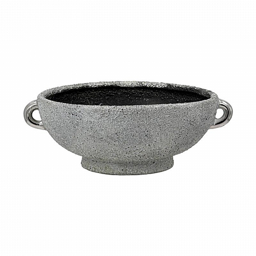 ΚΕΡΑΜΙΚΗ ΚΟΥΠ Fylliana FL135001 ΑΣΗΜΙ-ΓΚΡΙ 20x9εκ