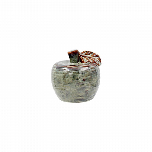 ΚΕΡΑΜΙΚΟ ΔΙΑΚΟΣΜΗΤΙΚΟ Fylliana Apple ΠΡΑΣΙΝΟ-ΚΑΦΕ ΧΡΩΜΑ 10x10εκ