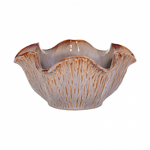 ΚΕΡΑΜΙΚΗ ΚΟΥΠ Fylliana FL30009 ΓΚΡΙ-ΚΑΦΕ ΧΡΩΜΑ 20x10εκ