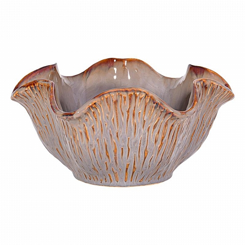 ΚΕΡΑΜΙΚΗ ΚΟΥΠ Fylliana FL30010 ΓΚΡΙ-ΚΑΦΕ ΧΡΩΜΑ 24x12εκ