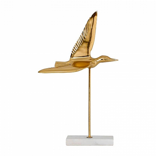 ΕΠΙΤΡΑΠΕΖΙΑ ΔΙΑΚΟΣΜΗΤΙΚΗ ΦΙΓΟΥΡΑ Fylliana Bird ΑΝΤΙΚΕ ΧΡΥΣΟ ΧΡΩΜΑ 20x9x36εκ
