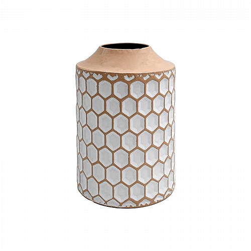 ΜΕΤΑΛΛΙΚΟ ΕΠΙΤΡΑΠΕΖΙΟ ΔΙΑΚΟΣΜΗΤΙΚΟ ΒΑΖΟ Fylliana FL363 ΜΠΕΖ-ΛΕΥΚΟ ΧΡΩΜΑ 20x30εκ ΜΕΤΑΛΛΙΚΟ ΕΠΙΤΡΑΠΕΖΙΟ ΔΙΑΚΟΣΜΗΤΙΚΟ ΒΑΖΟ Fylliana FL363 ΜΠΕΖ-ΛΕΥΚΟ ΧΡΩΜΑ 20x30εκ