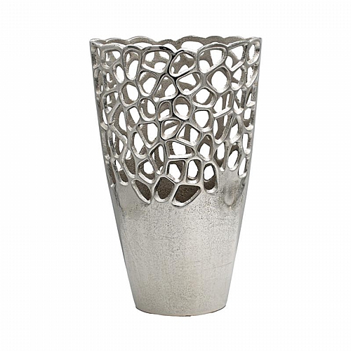 ΜΕΤΑΛΛΙΚΟ ΒΑΖΟ Fylliana FL8852 ΑΣΗΜΙ ΧΡΩΜΑ 24x14x39εκ ΜΕΤΑΛΛΙΚΟ ΒΑΖΟ Fylliana FL8852 ΑΣΗΜΙ ΧΡΩΜΑ 24x14x39εκ