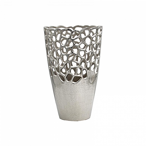 ΜΕΤΑΛΛΙΚΟ ΒΑΖΟ Fylliana FL8852 ΑΣΗΜΙ ΧΡΩΜΑ 21x13x31εκ ΜΕΤΑΛΛΙΚΟ ΒΑΖΟ Fylliana FL8852 ΑΣΗΜΙ ΧΡΩΜΑ 21x13x31εκ