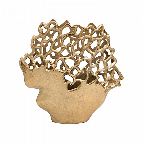 ΜΕΤΑΛΛΙΚΟ ΒΑΖΟ Fylliana FL8878 ΧΡΥΣΟ ΧΡΩΜΑ 33x9x32εκ