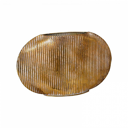 ΜΕΤΑΛΛΙΚΟ ΕΠΙΤΡΑΠΕΖΙΟ ΔΙΑΚΟΣΜΗΤΙΚΟ ΒΑΖΟ Fylliana FL0251 ΧΡΥΣΟ ΧΡΩΜΑ 37x10x25εκ