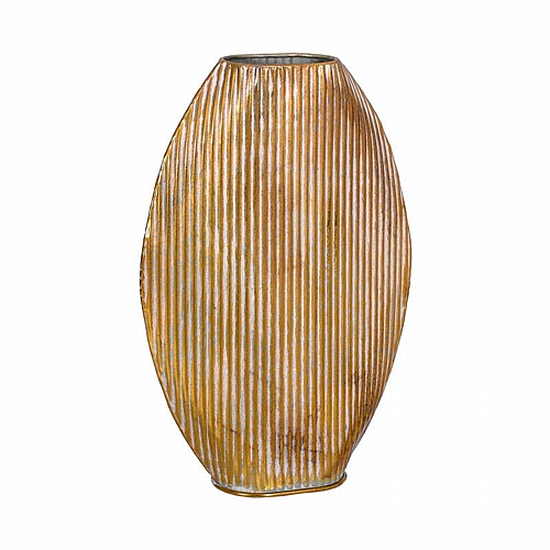 ΜΕΤΑΛΛΙΚΟ ΕΠΙΤΡΑΠΕΖΙΟ ΔΙΑΚΟΣΜΗΤΙΚΟ ΒΑΖΟ Fylliana FL0250 ΧΡΥΣΟ ΧΡΩΜΑ 31x10x49εκ