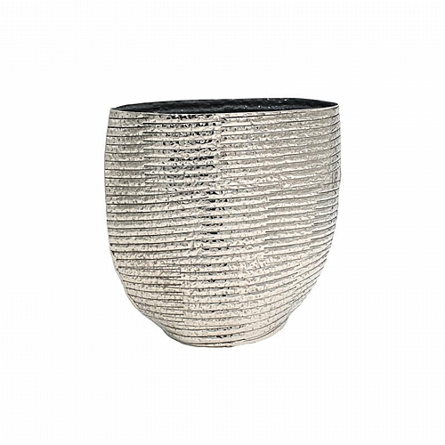 ΜΕΤΑΛΛΙΚΟ ΔΙΑΚΟΣΜΗΤΙΚΟ ΒΑΖΟ Fylliana FL7841 ΑΣΗΜΙ ΧΡΩΜΑ 26x11x26εκ