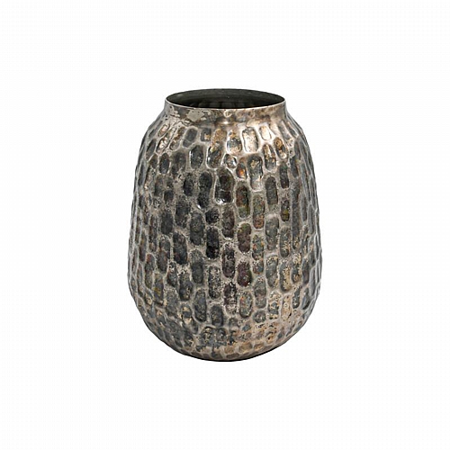 ΜΕΤΑΛΛΙΚΟ ΔΙΑΚΟΣΜΗΤΙΚΟ ΒΑΖΟ Fylliana FL1000 ΑΝΤΙΚΕ ΑΣΗΜΙ ΧΡΩΜΑ 18x22εκ