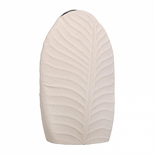 ΜΕΤΑΛΛΙΚΟ ΒΑΖΟ Fylliana FL610550 ΚΡΕΜ ΧΡΩΜΑ 18x10x30εκ