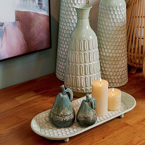 ΣΕΤ 2 ΜΕΤΑΛΛΙΚΟΙ ΔΙΣΚΟΙ Fylliana FL1128 MINT-ΛΕΥΚΟ ΧΡΩΜΑ 60x27x6εκ