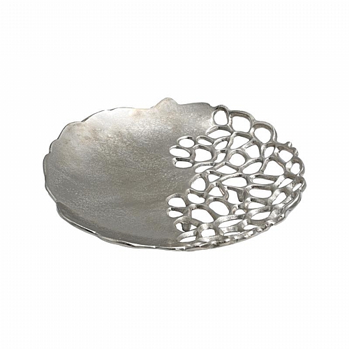 ΜΕΤΑΛΛΙΚΟΣ ΔΙΑΚΟΣΜΗΤΙΚΟΣ ΔΙΣΚΟΣ Fylliana FL8847 ΑΣΗΜΙ ΧΡΩΜΑ 33x33x5εκ