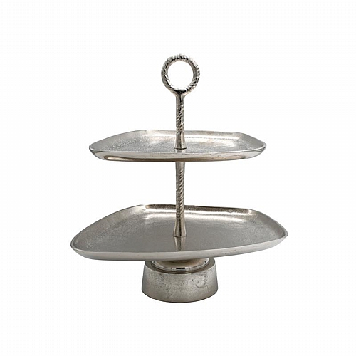 ΜΕΤΑΛΛΙΚΟΣ ΔΙΑΚΟΣΜΗΤΙΚΟΣ ΔΙΩΡΟΦΟΣ ΔΙΣΚΟΣ Fylliana FL11395 ΑΣΗΜΙ ΧΡΩΜΑ 42x35x45εκ