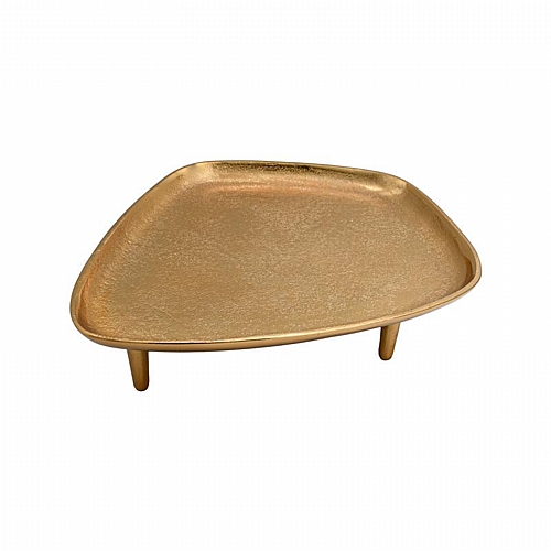 ΜΕΤΑΛΛΙΚΟΣ ΔΙΑΚΟΣΜΗΤΙΚΟΣ ΔΙΣΚΟΣ ΜΕ ΠΟΔΙ Fylliana FL12315 ΧΡΥΣΟ ΧΡΩΜΑ 34x28x7εκ