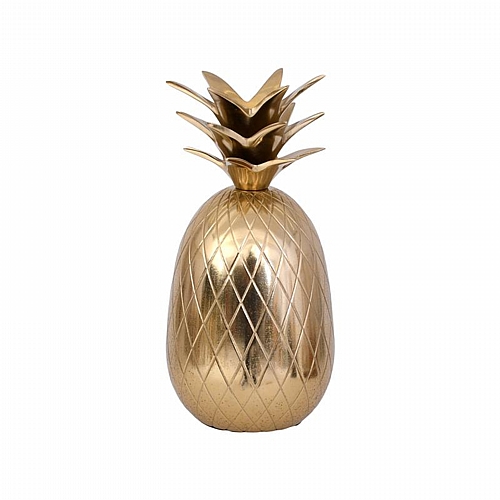 ΜΕΤΑΛΛΙΚΟ ΔΙΑΚΟΣΜΗΤΙΚΟ Fylliana Pineapple ΧΡΥΣΟ ΧΡΩΜΑ 9x9x17εκ